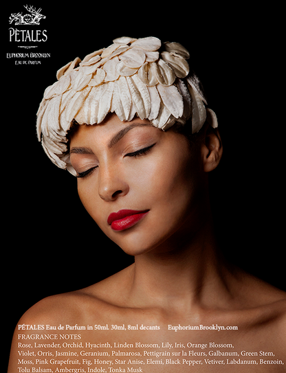 PÉTALES Eau de Parfum by Talfoto | Euphorium Brooklyn in 50ml and 30ml, 8ml decants 3.3ml Tester