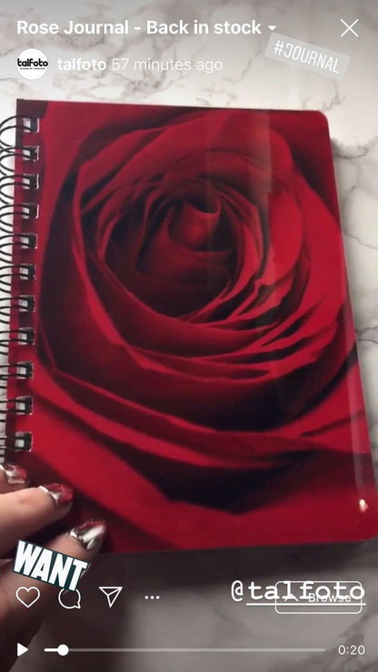 Rose Spiral Journal